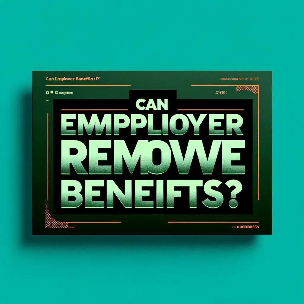 Carvo Insurance Group can employer remove benefits