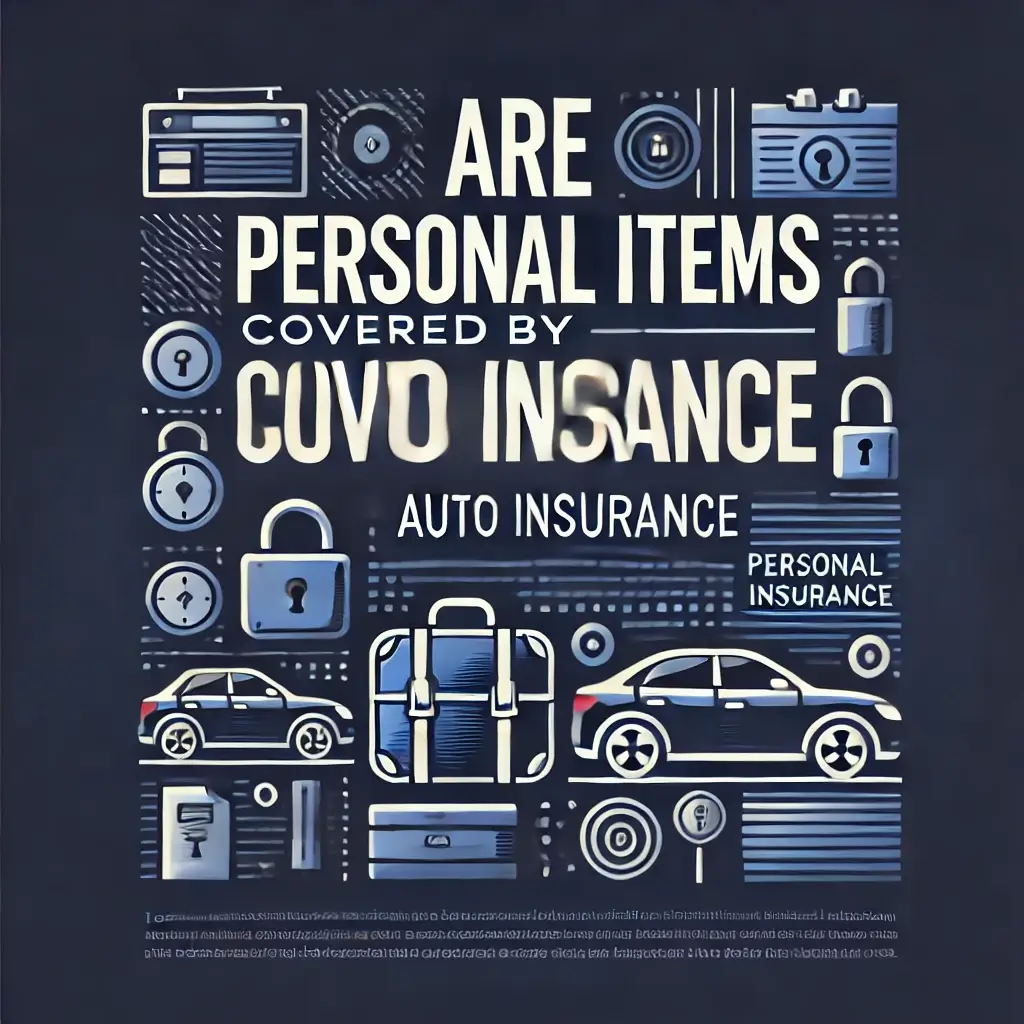 Carvo Insurance Group are personal items covered by auto insurance