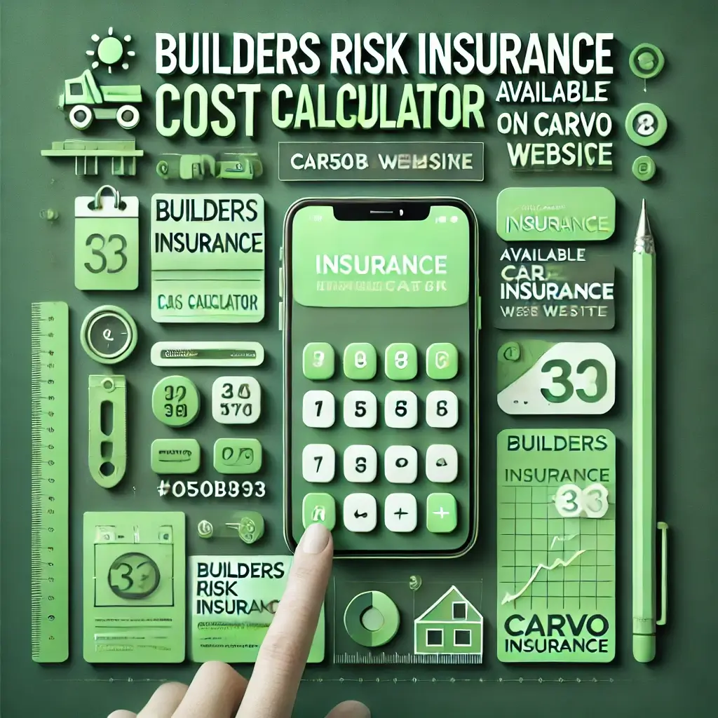 Carvo Insurance Groupbuilders risk insurance cost calculator available on Carvo Insurance Website