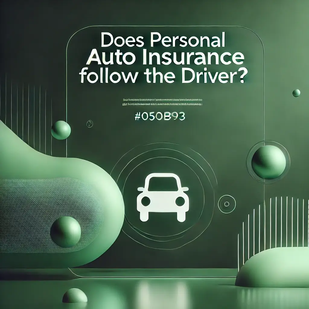 Carvo Insurance Group does personal auto insurance follow the driver